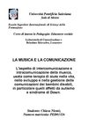 la musica come inter e intra - comunicazione