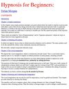 Hypnosis for Beginners