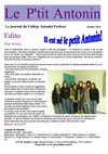 Le P'ti Antonin : le journal de notre collège