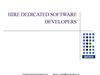 Hire Dedicated software developers