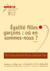 Egalité filles/ garçons : où en sommes-nous ? Sélection documentaire