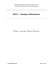 M312 : Analyse hilbertienne