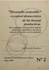 Jose Ramón Mendoza. Desarrollo sostenible o control democrático de las fuerzas productivas