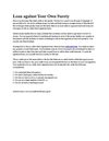 Loan against Your Own Surety