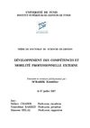 DEVELOPPEMENT DES COMPETENCES ET MOBILITE PROFESSIONNELLE thèse de doctorat ezzeddine M'BAREK 2007