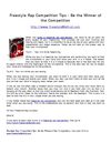 Freestyle Rap Competition Tips - Be the Winner of the Competition