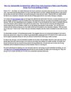 How An Automobile Accident Can Affect Your Auto Insurance Rates and Possibly Keep You From Getting A Policy