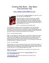 Creating Rap Beats - Rap Beats Instrumentals Tips