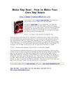 Make Rap Beat - How to Make Your Own Rap Beats