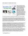 Watch Satellite On PC And Have Your Own Fun