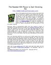 The Needed Will-Power to Quit Smoking Pot