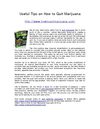 Useful Tips on How to Quit Marijuana