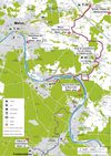 Carte de la randonnee des 3 Chateaux en Seine-et-Marne
