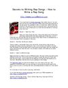 Secrets to Writing Rap Songs - How to Write a Rap Song