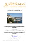 Carte autres prestations