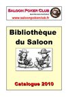 Bibliothèque du Saloon - Catalogue 2010