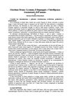 Giordano Bruno. La mano, il linguaggio e l’intelligenza trasmutante dell’umano