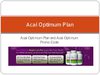 Acai Optimum Plan and Acai Optimum Promo Code
