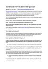 Standard Job Interview Behavioral Questions