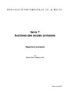 T fonds des ecoles primaires de la Meuse