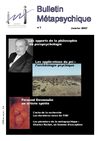 Sommaire Bulletin Métapsychique n°1