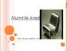 Aluminio anodizado