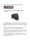 Samsung Launches its NX10 Digital Camera