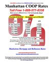 April 22, 2010 Manhattan New York COOP Purchase and Refinance Mortgage Rates