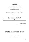 La commune d'Ingall - Etude et travaux n°73 - LASDEL