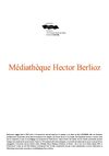 Médiathèque Hector Berlioz : Brochure bilingue