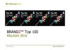 Millward Brown - Classement BrandZ Top 100 2010