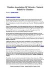Tinnitus Association Of Victoria - Natural Relief For Tinnitus