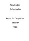 Resultados Orientação Festa 2010