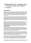 Teaching Child Autism - Challenges Faced by Parents, Teachers and Caregivers