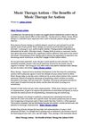 Music Therapy Autism - The Benefits of Music Therapy for Autism