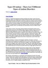 Types Of Autism - There Are 5 Different Types of Autism Disorders