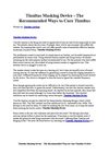 Tinnitus Masking Device - The Recommended Ways to Cure Tinnitus