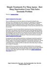 Simple Treatments For Sleep Apnea - Best Sleep Deprivation Cures That Solve Insomnia Problem