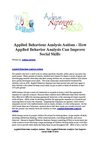 Applied Behaviour Analysis Autism - How Applied Behavior Analysis Can Improve Social Skills