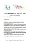 Signs Of Mild Autism - Mild Signs of the Spectrum Disorder