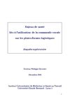 Enjeux de santé liés à l'utilisation de la commande vocale sur les plates-formes logistiques. P.Davezies, 2008