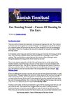 Ear Buzzing Sound - Causes Of Buzzing In The Ears