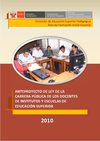 AQUI EL ANTEPROYECTO DE LA CARRERA PUBLICA DE DOCENTES DE NIVEL SUPERIOR