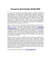 Invest in Real Estate Delhi NCR