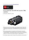 Samsung HMX-H200, H203, H204, H205 camcorders: 1080p quadruplets