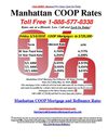 Friday 5/14/2010 The Lowest Manhattan New York COOP Purchase and Refinance Mortgage Rates