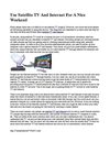 Use Satellite TV And Internet For A Nice WeekendThis is a featured page 