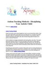 Autism Teaching Methods - Disciplining Your Autistic Child