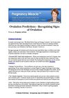 Ovulation Predictions - Recognizing Signs of Ovulation