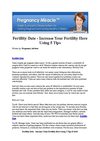 Fertility Date - Increase Your Fertility Here Using 5 Tips
